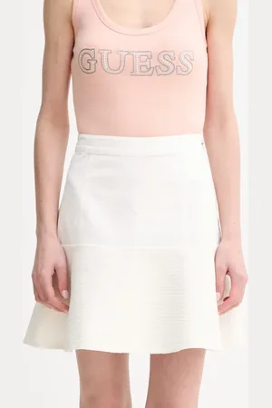Guess Sukně ELSIE barva, mini, áčková, W5GD87 WH610