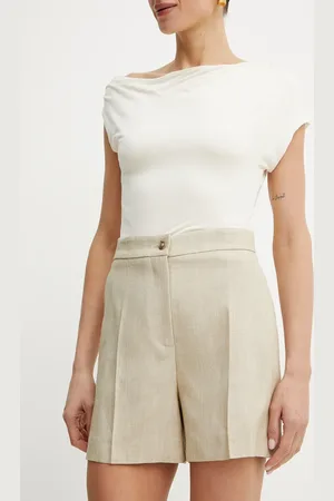 Pinko Kraťasy dámské, barva, hladké, high waist, 104702 A2EJ