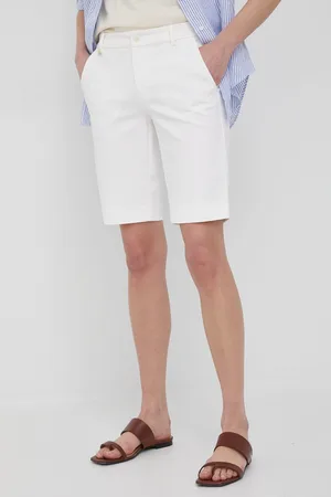 Ralph Lauren Kraťasy dámské, barva, hladké, medium waist