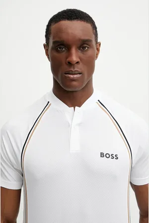 HUGO BOSS Polo tričko barva, s potiskem, 50538122
