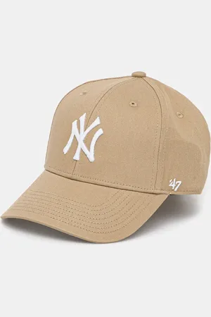 47 Brand Dětská bavlněná kšiltovka MLB New York Yankees barva, s aplikací, B-RAC17CTP-KH-KIDS