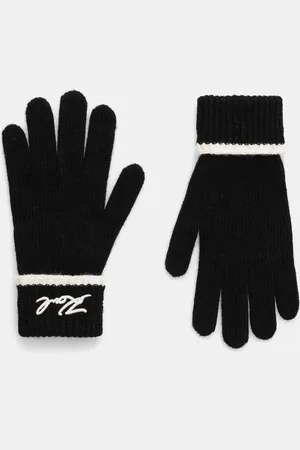 Karl Lagerfeld Rukavice z vlněné směsi barva, 246W3601