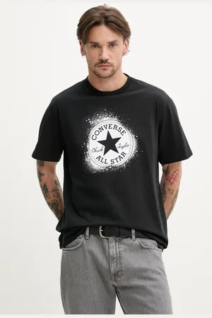 Converse Bavlněné tričko barva, s potiskem, 10027998-A02