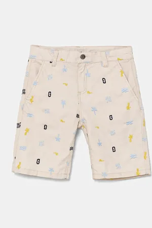 Guess Dětské bavlněné šortky barva, nastavitelný pas, N5GD04 WGBT1