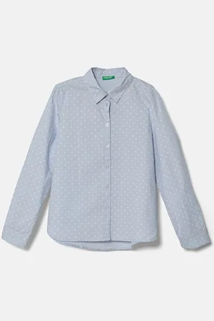Benetton Dětská bavlněná košile barva, 5X9ZCQ03A
