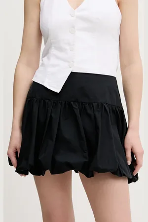Abercrombie & Fitch Bavlněná sukně barva, mini, áčková, KI143-5062