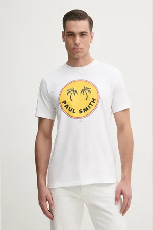 Paul Smith Bavlněné tričko barva, s potiskem, M2R.011R.PP5133