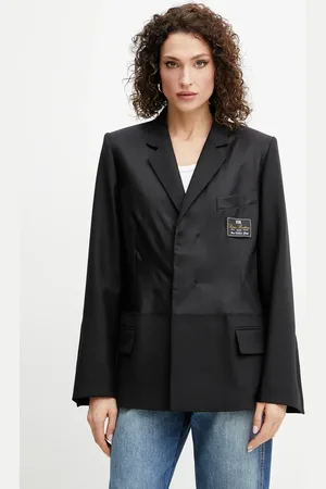 Victoria Beckham Blazer s příměsí vlny barva, 1225WJK006168B