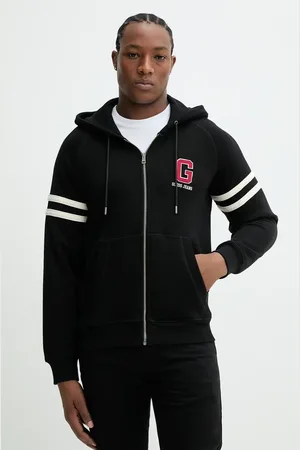 Guess Bavlněná mikina pánská, barva, s kapucí, s aplikací, M5GQ26 KCPR1