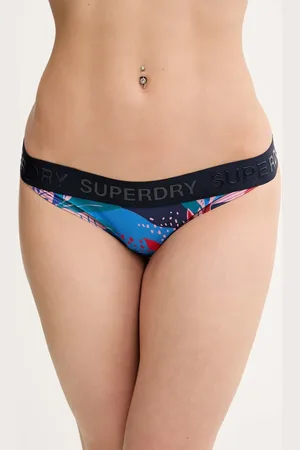 Superdry Plavkové kalhotky tmavomodrá barva, W3010425A-E8D