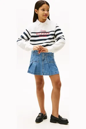 Tommy Hilfiger Dětská bavlněná sukně barva, mini, KG0KG08430