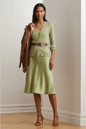 Ralph Lauren Kardigan se lněnou směsí barva, 200963627