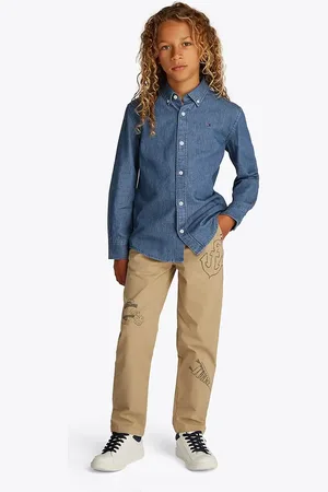 Tommy Hilfiger Dětská bavlněná košile barva, KB0KB09840
