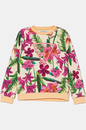 Guess Dětská bavlněná mikina barva, vzorovaná, K5GQ00 KA6R4