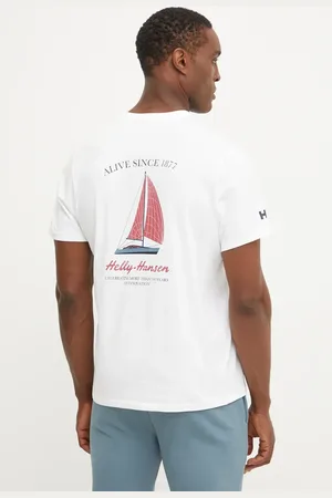 Helly Hansen Bavlněné tričko SHORELINE barva, s potiskem, 54601