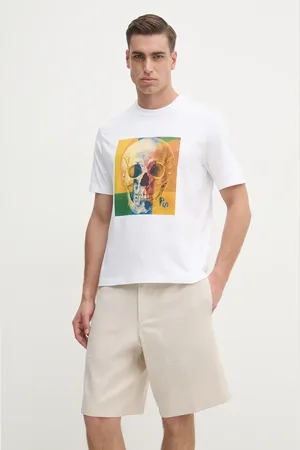 Paul Smith Bavlněné tričko barva, s potiskem, M2R.220X.PP4703
