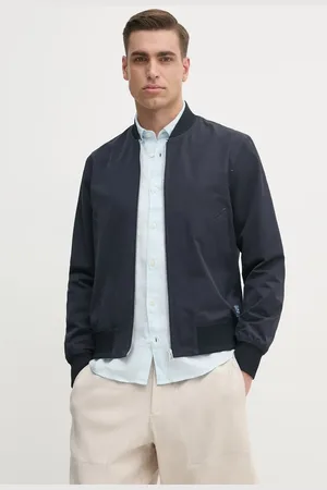 Paul Smith Bomber bunda tmavomodrá barva, přechodná, M2R.148Z.P22261