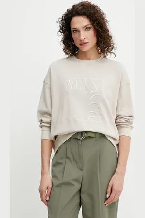 Max&Co. Bavlněná mikina dámská, barva, s aplikací, 2516921023200