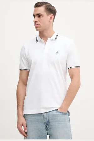 Marc O’ Polo Bavlněné polo tričko barva, s potiskem, 523223053054