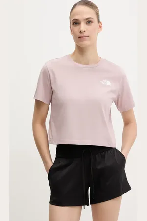The North Face Tričko Simple Dome Cropped Slim barva, NF0A87U40SO1