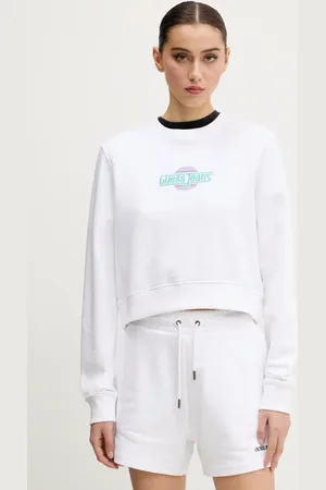 Guess Bavlněná mikina dámská, barva, s aplikací, W5GQ20 K68I4