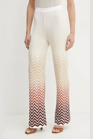Missoni Kalhoty dámské, barva, jednoduché, high waist, DS25SI06.BK044V