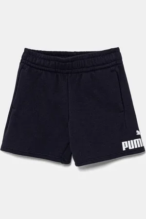 PUMA Dětské kraťasy ESS No. 1 Logo Shorts TR tmavomodrá barva, nastavitelný pas, 684935