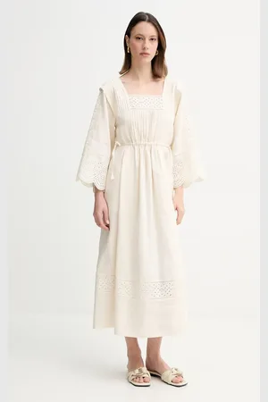 Max Mara Lněné šaty barva, maxi, 2515221182600