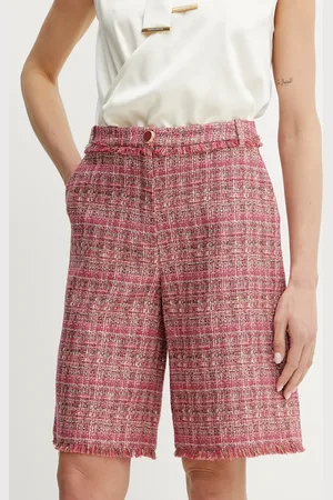 Guess Kraťasy CLAUDIA dámské, barva, vzorované, high waist, 5GGD33 7302A