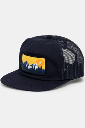 Kangol Kšiltovka OUTDOOR PATCH TRUCKER tmavomodrá barva, hladká, K5440.NV411