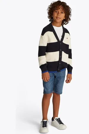 Tommy Hilfiger Dětské riflové kraťasy barva, KB0KB08133