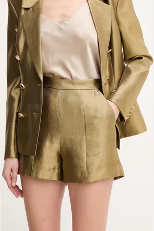 Guess Kraťasy MILLA dámské, barva, hladké, high waist, 5GGD24 7312A