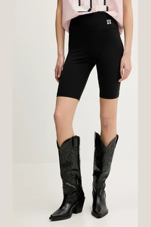 HUGO BOSS Kraťasy dámské, barva, hladké, high waist, 50545339