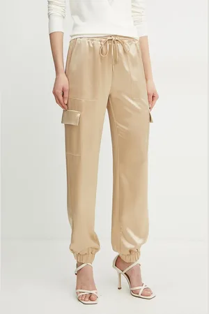 Guess Kalhoty NEW MARZIA dámské, barva, high waist, W5GB08 WG7C0