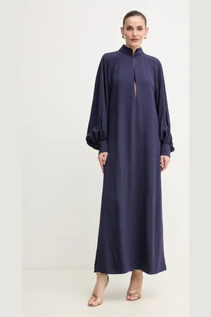 LUISA SPAGNOLI Šaty tmavomodrá barva, maxi, oversize, 542133