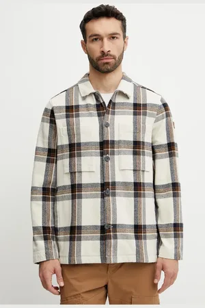 Fjällräven Košile Singi Flannel Overshirt M pánská, barva, relaxed, s klasickým límcem, F12600226.113.555