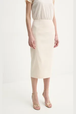 Guess Sukně JAYLA barva, midi, pouzdrová, W5GD93 WGMR2