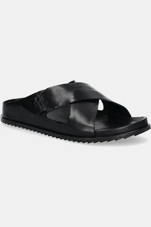 Pepe Jeans Kožené pantofle CORBY DRESS pánské, barva, PMS90125