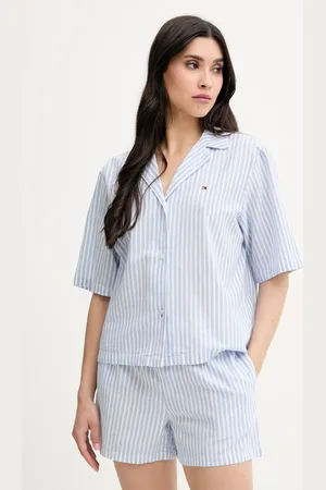 Tommy Hilfiger Pyžamo ze lněné směsi barva, UW0UW05799