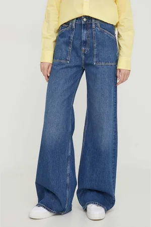 Pepe Jeans Džíny WIDE LEG UHW UTILITY dámské, PL204612