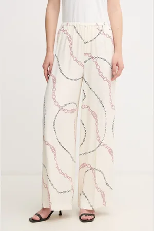 Tommy Hilfiger Kalhoty dámské, barva, široké, high waist, WW0WW44542