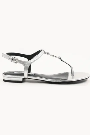 Karl Lagerfeld Kožené sandály ALISSO dámské, barva, KL82515