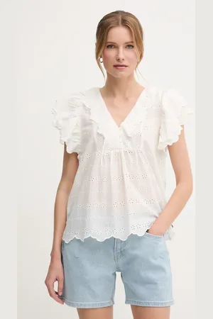 Pepe Jeans Bavlněná halenka DAME dámská, barva, PL305023