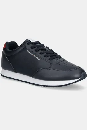 Tommy Hilfiger Sneakers boty LO RUNNER PU MIX tmavomodrá barva, FM0FM05419