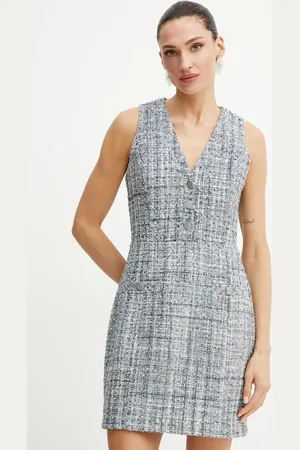 Guess Šaty SADIE tmavomodrá barva, mini, W5GK0E WH7I0