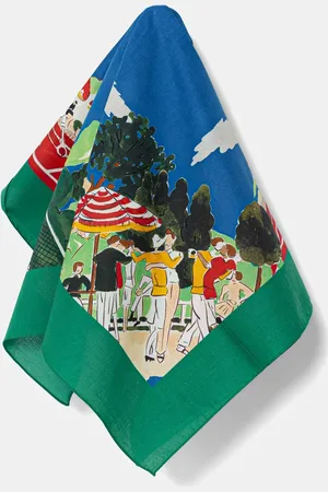 Drôle de Monsieur Bavlněný šátek Le Foulard Country Club barva, G-BA013-CO128-BE