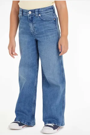 Tommy Hilfiger Dětské rifle MABEL VINTAGE STRAIGHT DENIM KG0KG08014