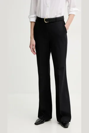 Marc O’ Polo Kalhoty dámské, tmavomodrá barva, zvony, high waist, 502006410035
