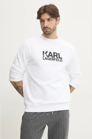 Karl Lagerfeld Bavlněná mikina pánská, barva, s potiskem, 551917.705091