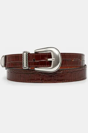 Drôle de Monsieur Kožený pásek La Ceinture Croco pánský, barva, G-AC168-LH031-BN